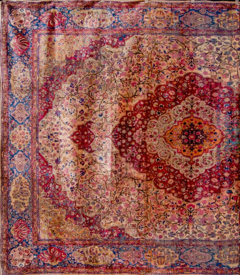 Antique Silk Kashan Rug - Rugs & More