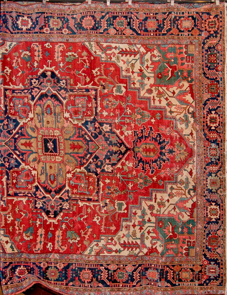 Antique Serapi Persian Rug