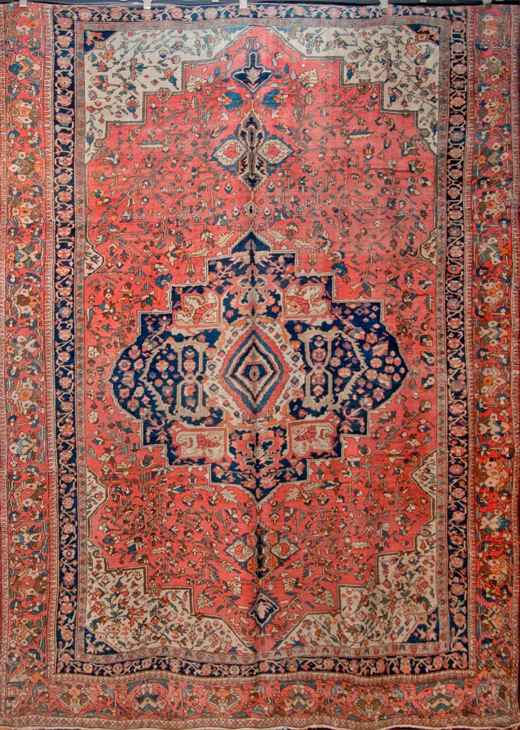 Antique Farahan Persian Rug