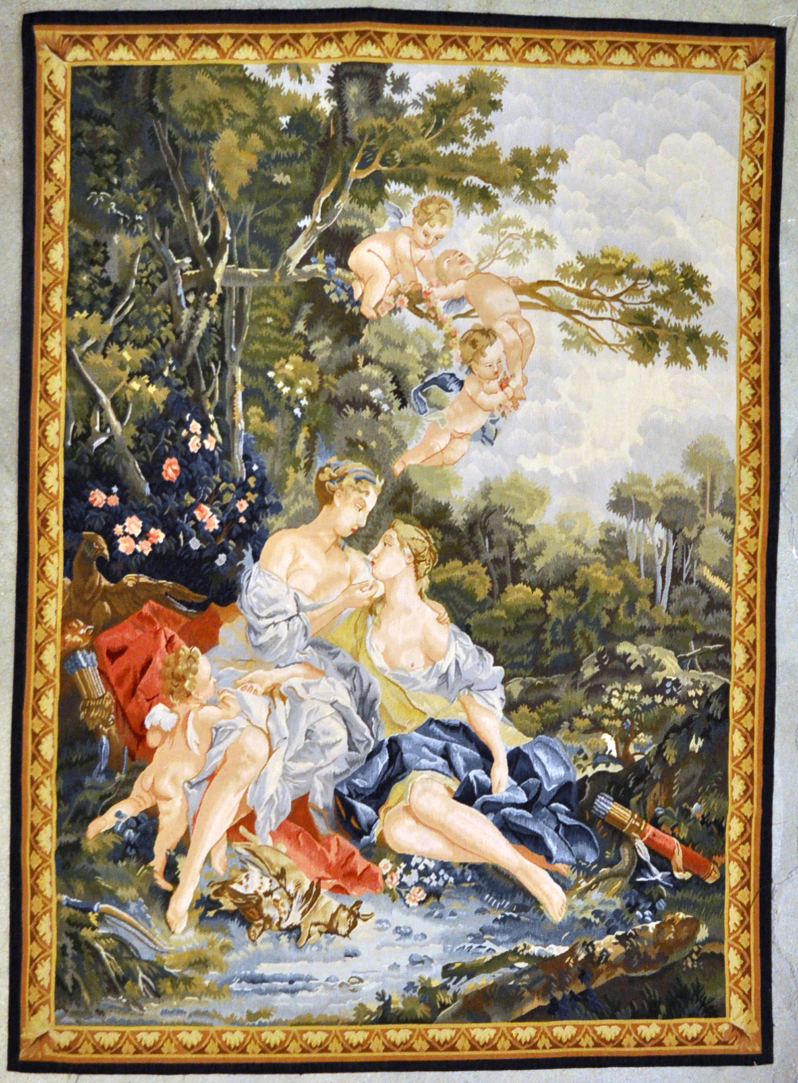 Lovers and Cupid Tapestry | Rugs and More | Santa Barbara Design Center 27188