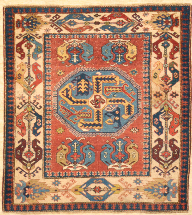 Important Rare (17th. 18th.) Century exemplary Caucasian Rug ( Shirvan Area ) rugs and more santa barbara design center