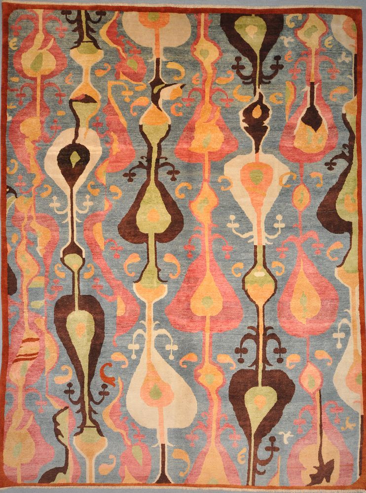 Ikat rug Uzbak textile design santa barbara design center rugs and more oriental carpet