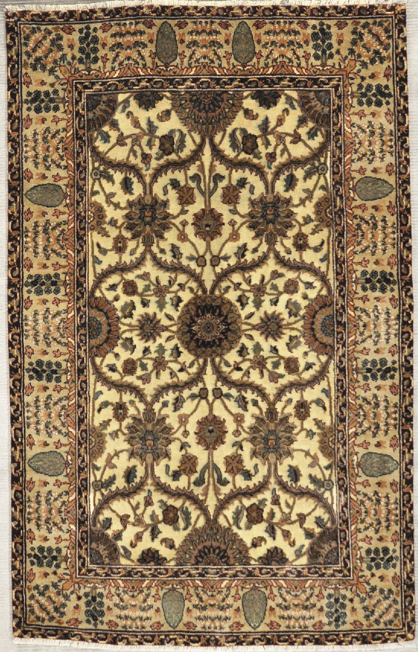 Silk mughal rug santa barbara design center rugs and more oriental carpet