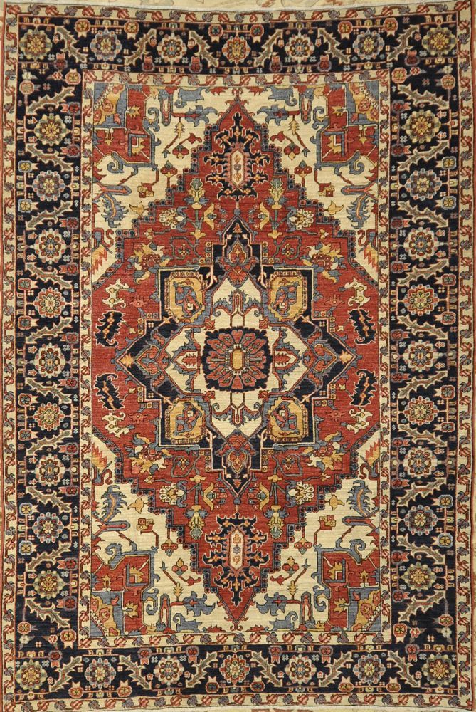 Fine Heriz Rug with Natural Dyes and Hand Spun Wool Santa Barbara Design Center Fine Rugs Hand Knotted long lasting easy to care. lowest price guaranteed.