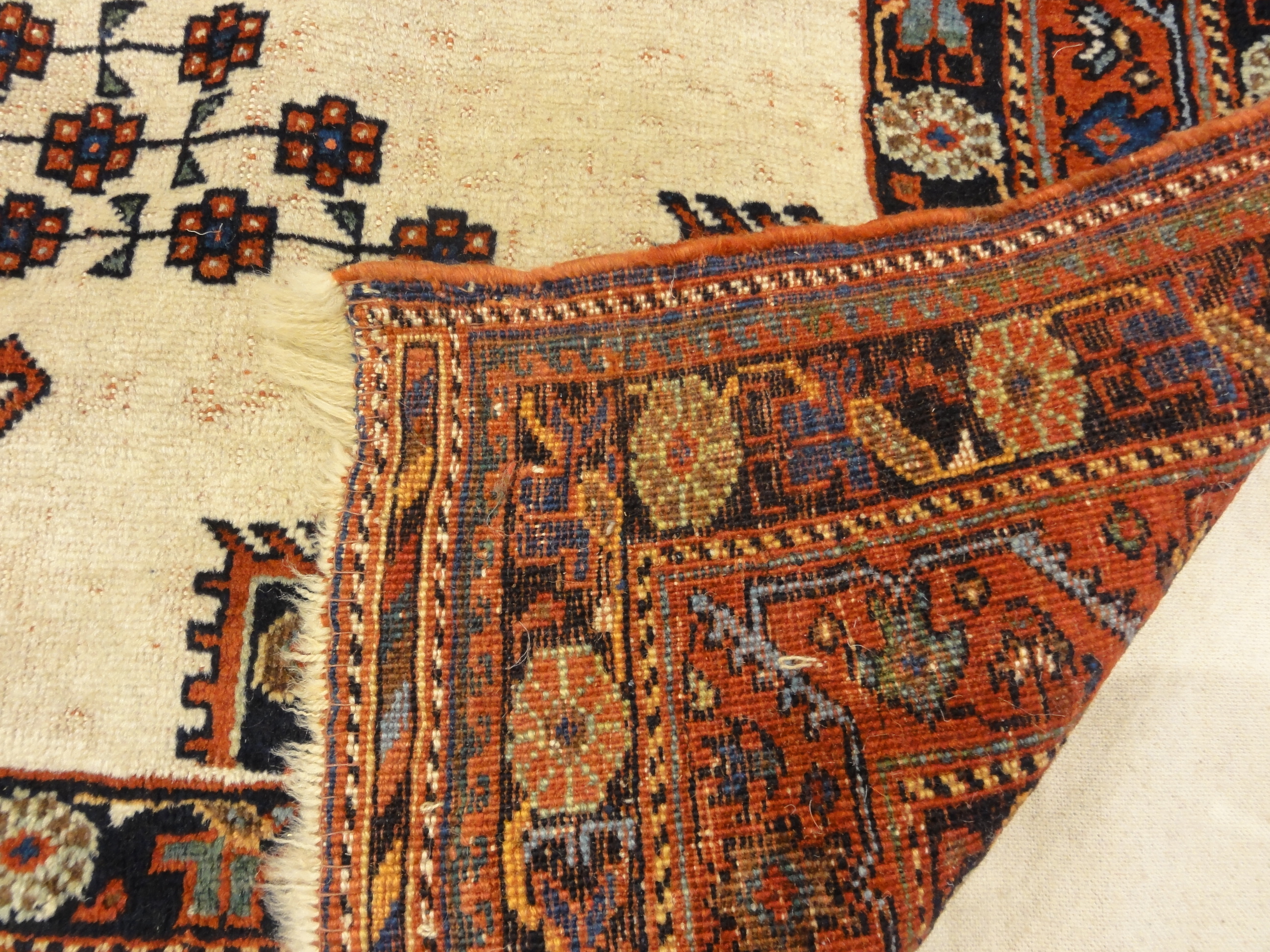 A Rare Antique Persian Afshar Rug. A piece of genuine handwoven carpet art. Sold by Santa Barbara Design Center, Rugs and More.