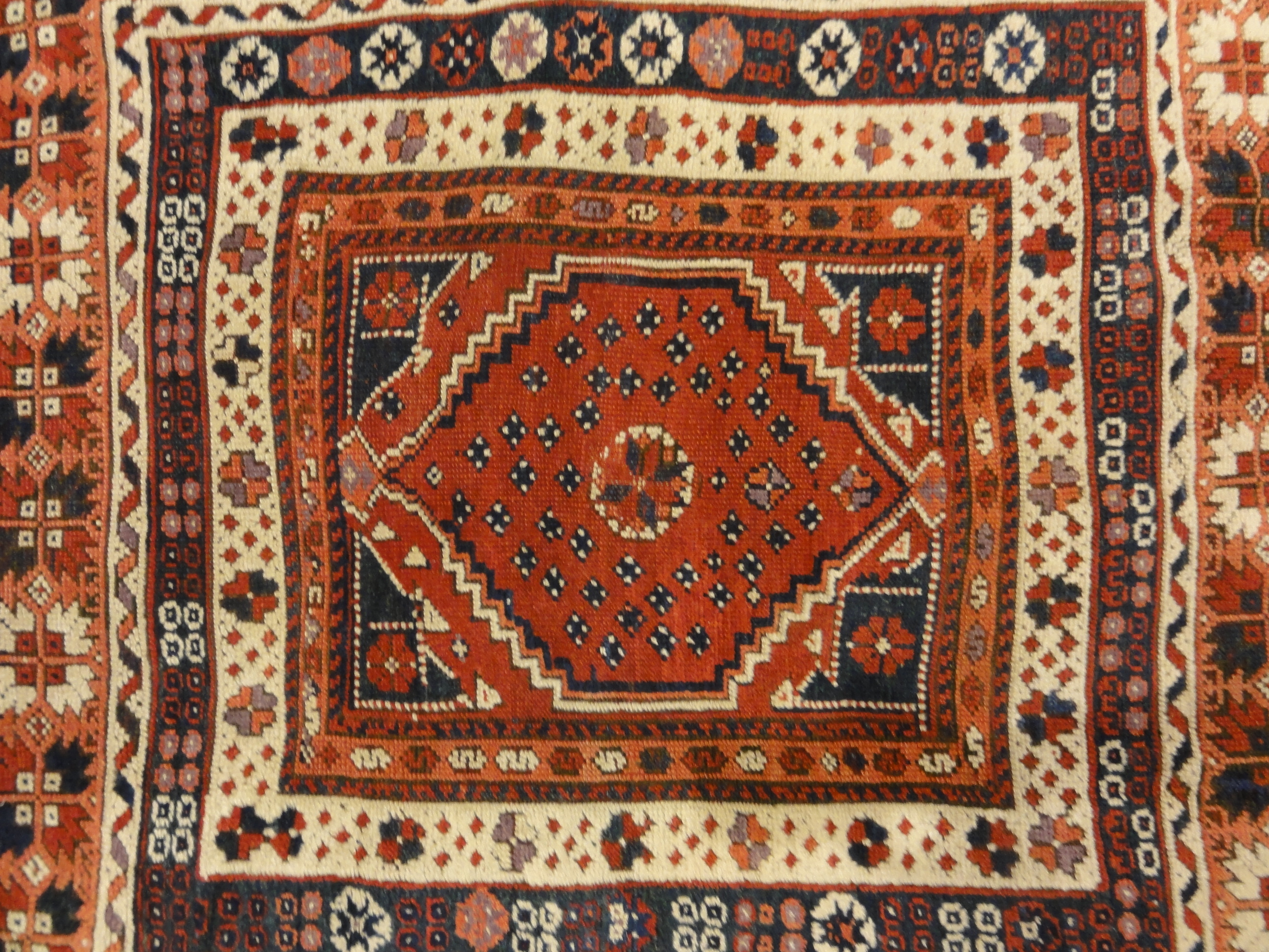 Antique Turkish Bergama Rug Woven Circa 1880 Genuine Authentic Woven Carpet Art Santa Barbara Design Center and Rugs and More