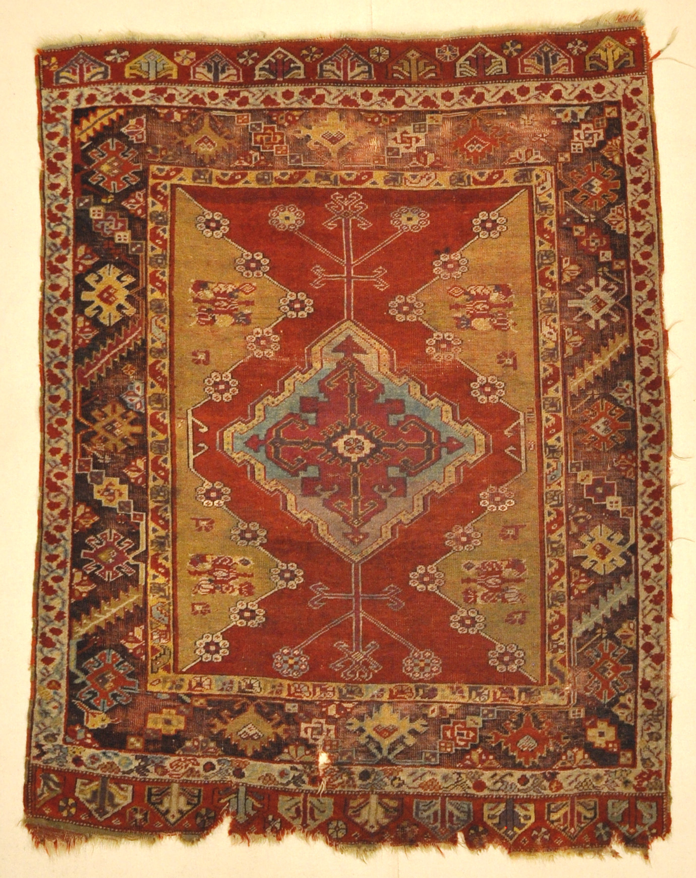 Antique Turkish Handwoven Mugur Rug Genuine Authentic Intricate Woven Carpet Art Santa Barbara Design Center Rugs and More