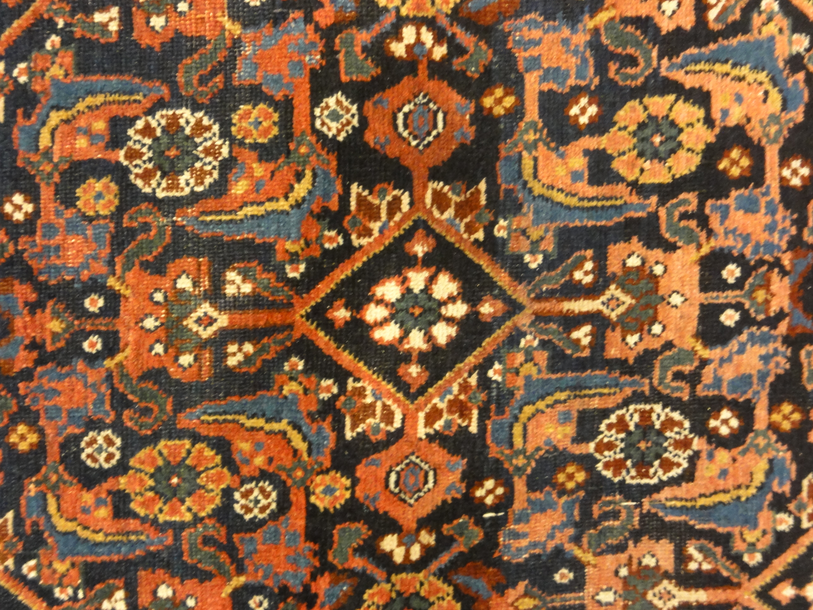 Antique Persian Afshar Herati Rug Genuine Authentic Intricate Woven Carpet Art Santa Barbara Design Center and Rugs and More