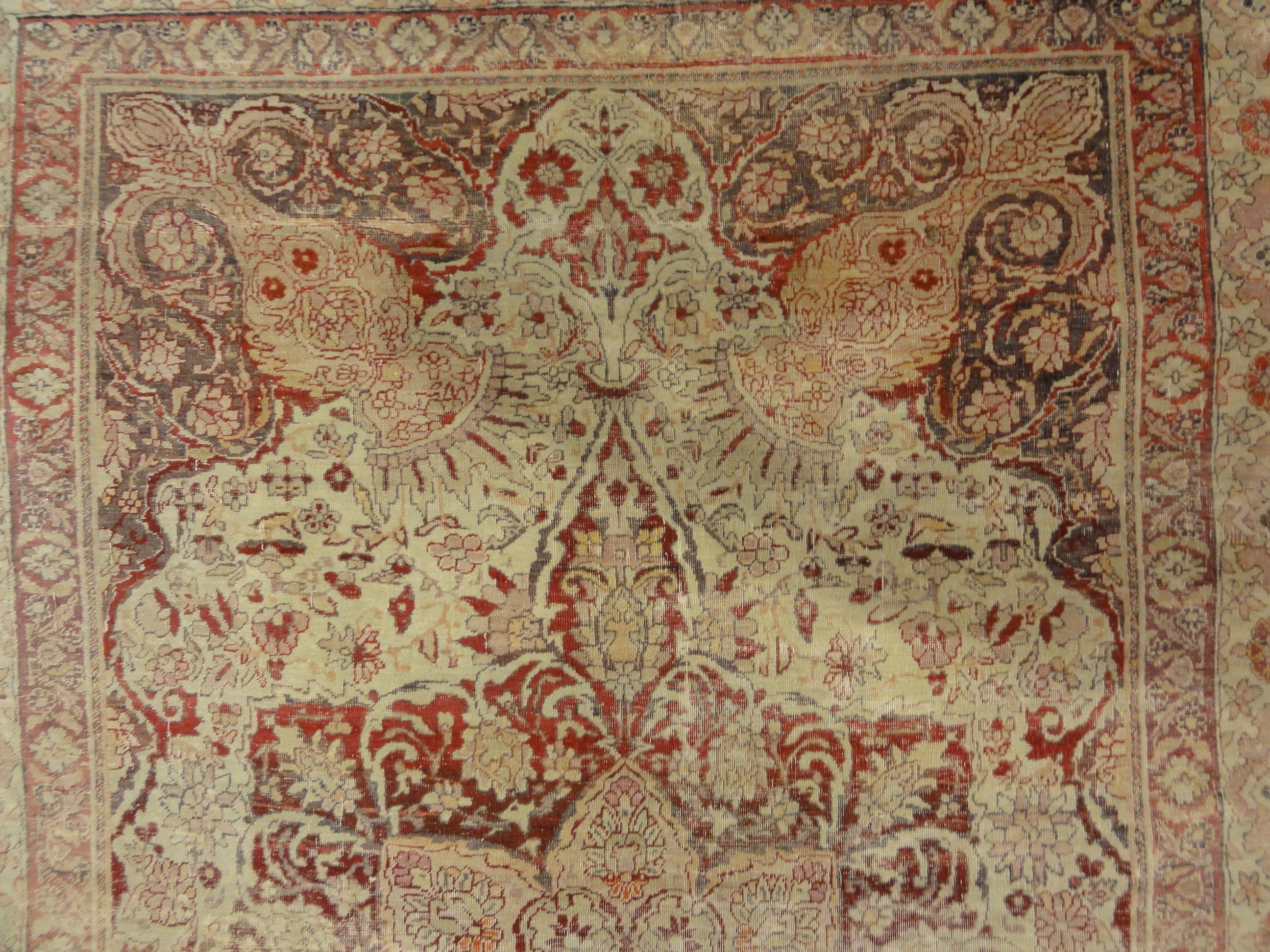 Rare Unique Kerman Area Rug Persian Genuine Woven Carpet Art Authentic Intricate Santa Barbara Design Center Rugs and More