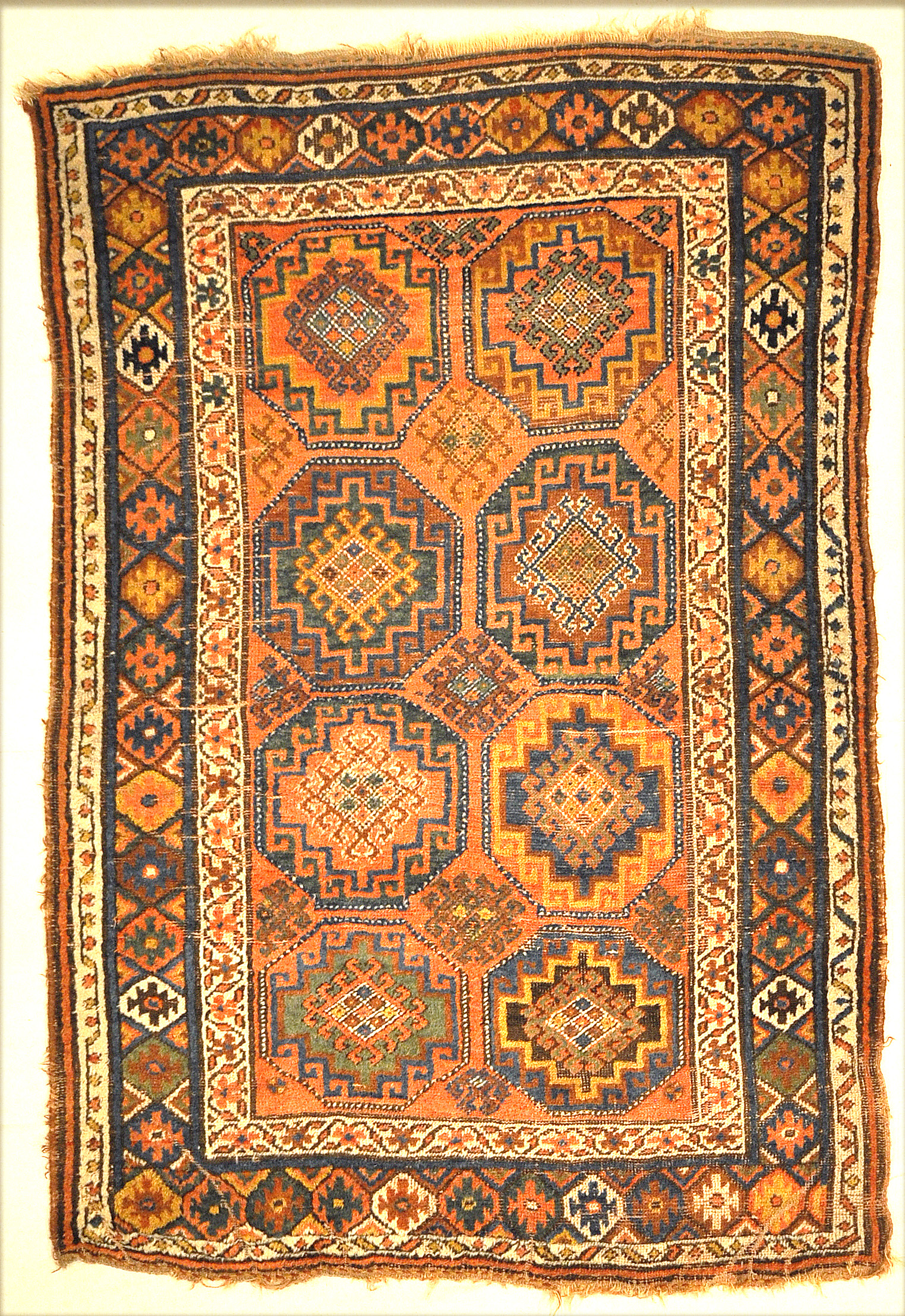 Antique South West Persian Kurdish Rug Intricate Design Genuine Authentic Woven Carpet Art Santa Barbara Design Center Rugs and More