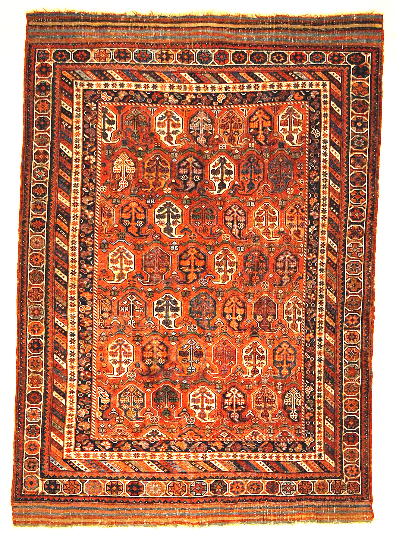 Antique Mid Century Persian Afshar Botteh Circa 1850 Genuine Authentic Woven Carpet Art Santa Barbara Design Center Rugs and More