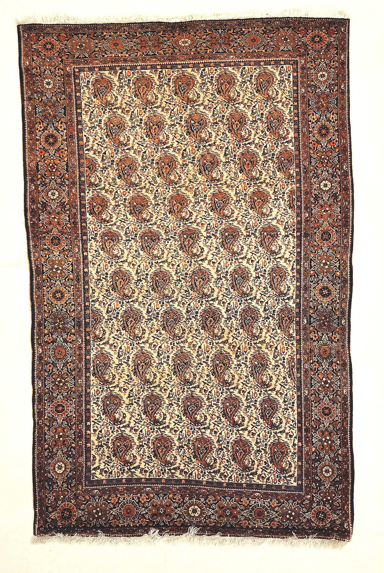 Antique Persian Farahan All-over Botteh Fine Authentic Design Genuine Carpet Art Intricate Santa Barbara Design Center Rugs and More