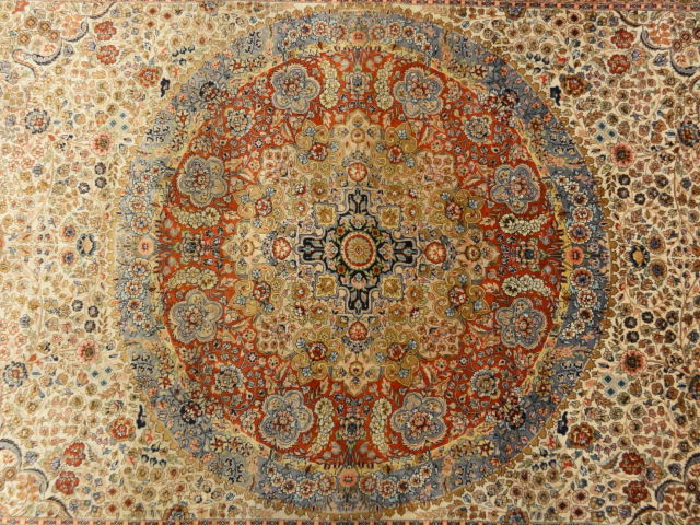 Finest Silk Persian Tabriz Garden of Paradise One of the Finest in the World Genuine Woven Carpet Art Santa Barbara Design Center