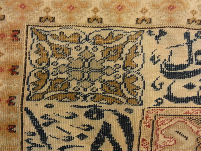 Antique Ottoman Prayer Rug Genuine Authentic Woven Carpet Art Santa Barbara Design Center Rugs and More