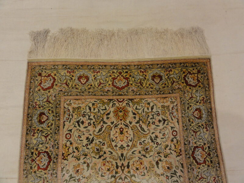 Antique Silk Hereke Turkish with Gold Thread