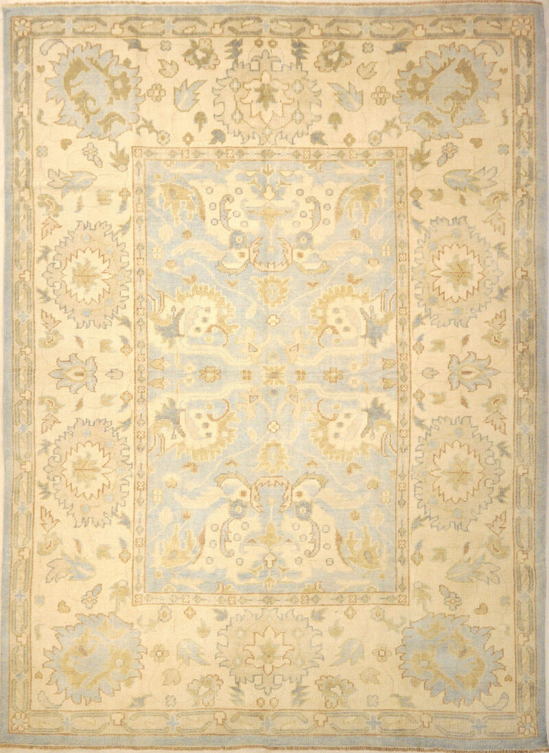 Montecito Oushak Rug 30311. A piece of genuine authentic woven art woven by Ziegler and Company and sold by Santa Barbara Design Center, Rugs and More.