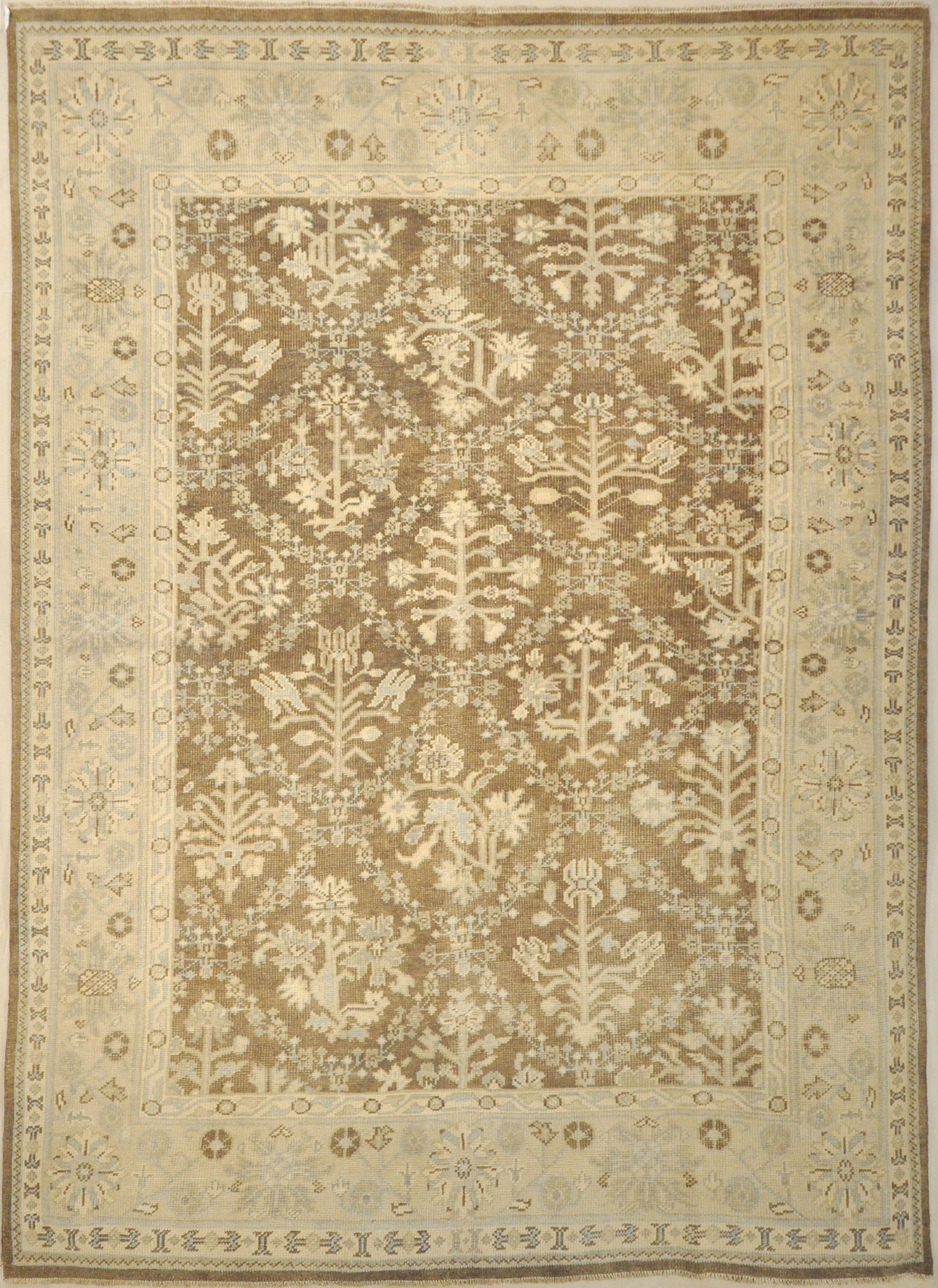 Montecito Oushak Rug 30309. A piece of genuine authentic woven art woven by Ziegler and Company and sold by Santa Barbara Design Center, Rugs and More.