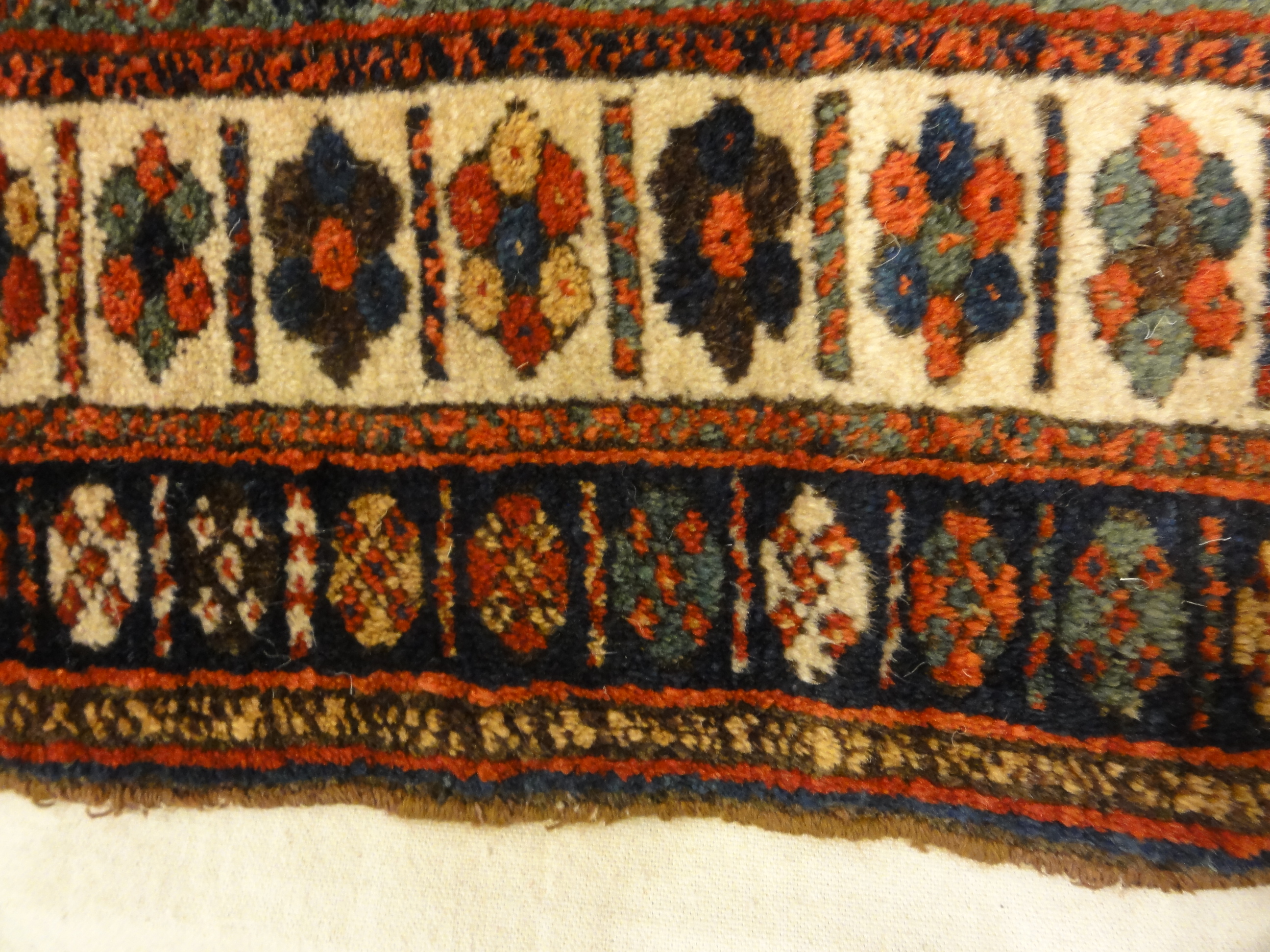 Antique Jaf Kurd Rug Circa 1870. A piece of genuine antique woven carpet art sold by the Santa Barbara Design Center, Rugs and More.