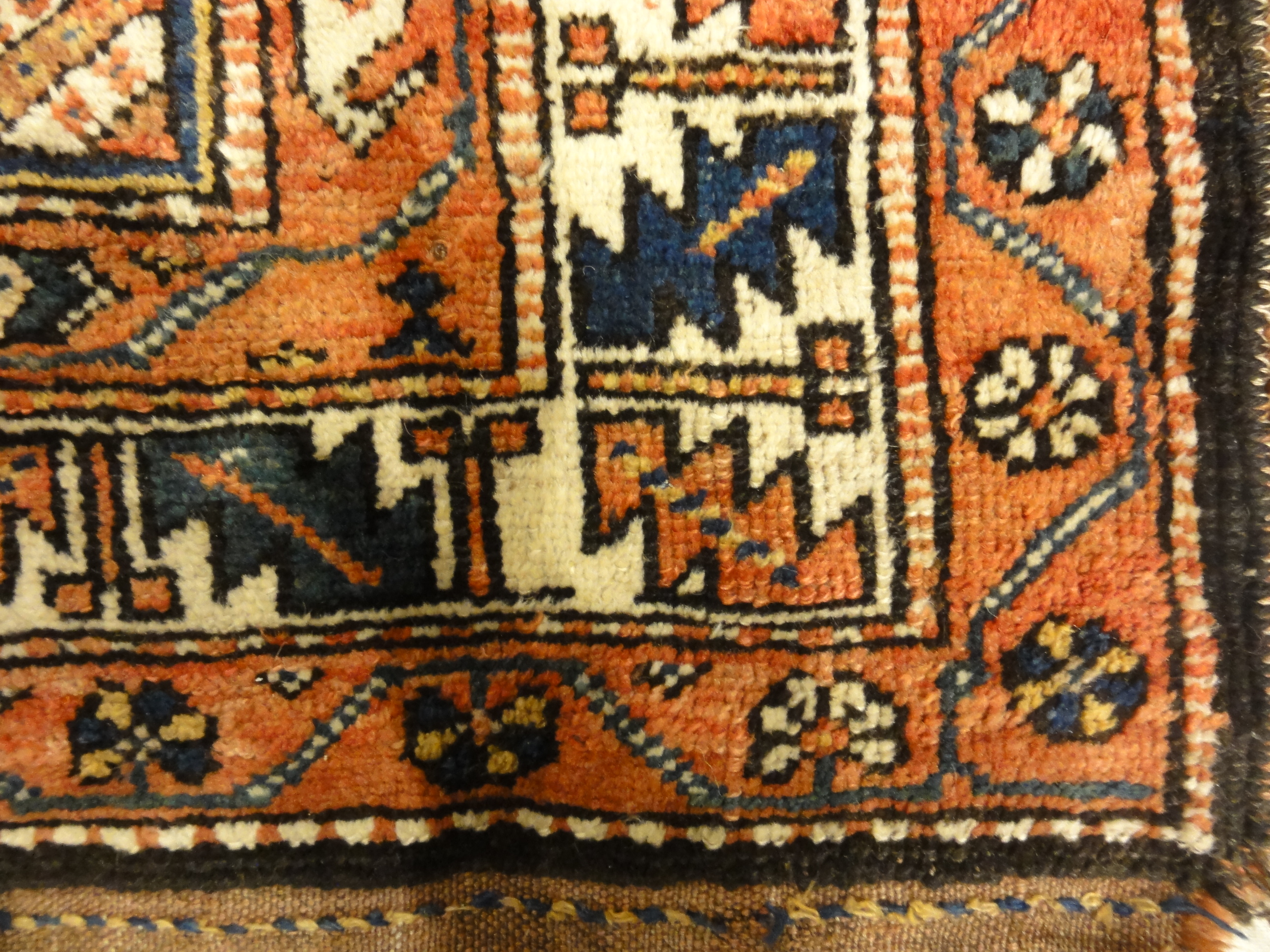 Antique Persian Kurdish Rug Wool, Wool Persian Rugs