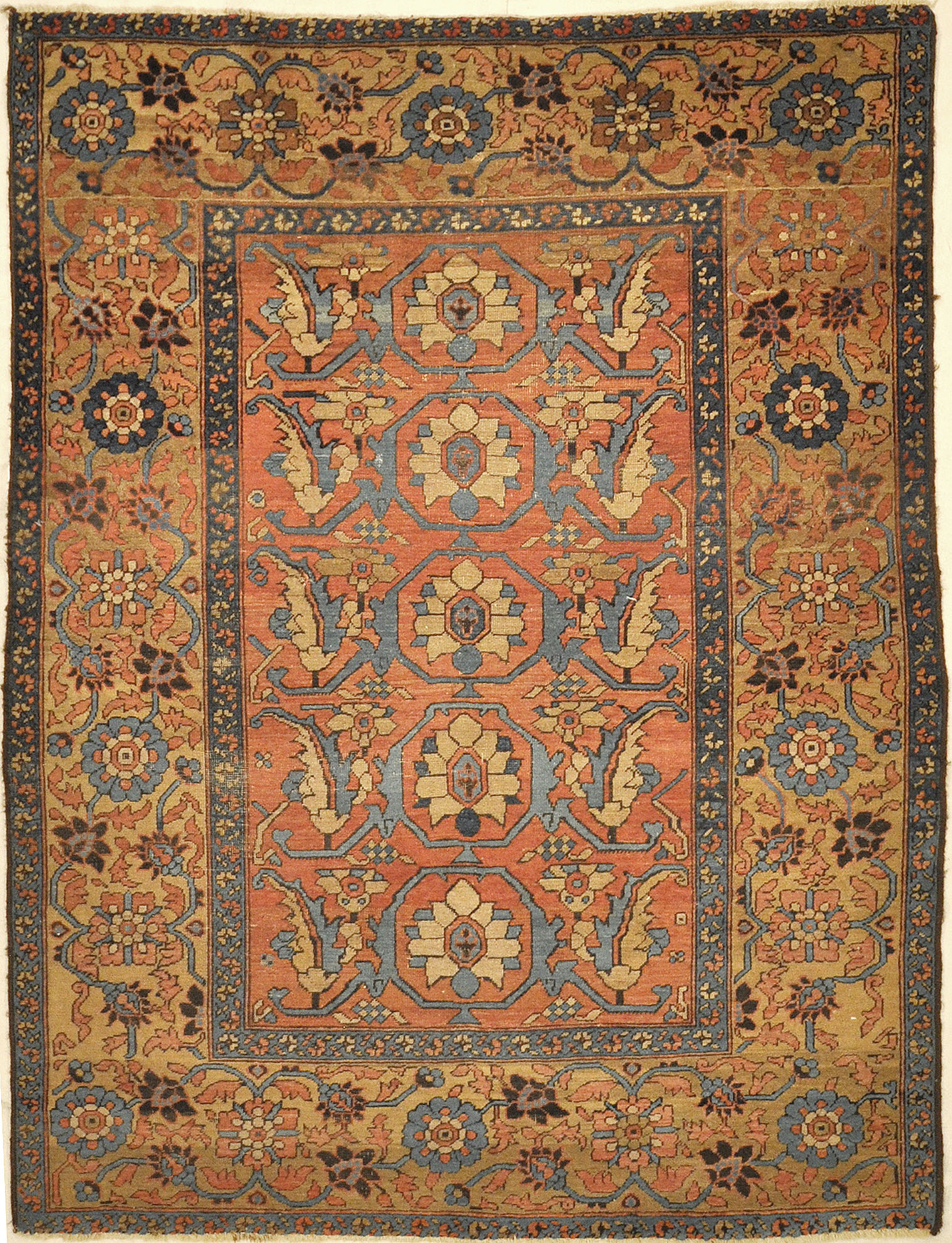 Antique Bakhshayesh Rug Circa 1880. A piece of genuine authentic woven carpet art sold by the Santa Barbara Design Center, Rugs and More.