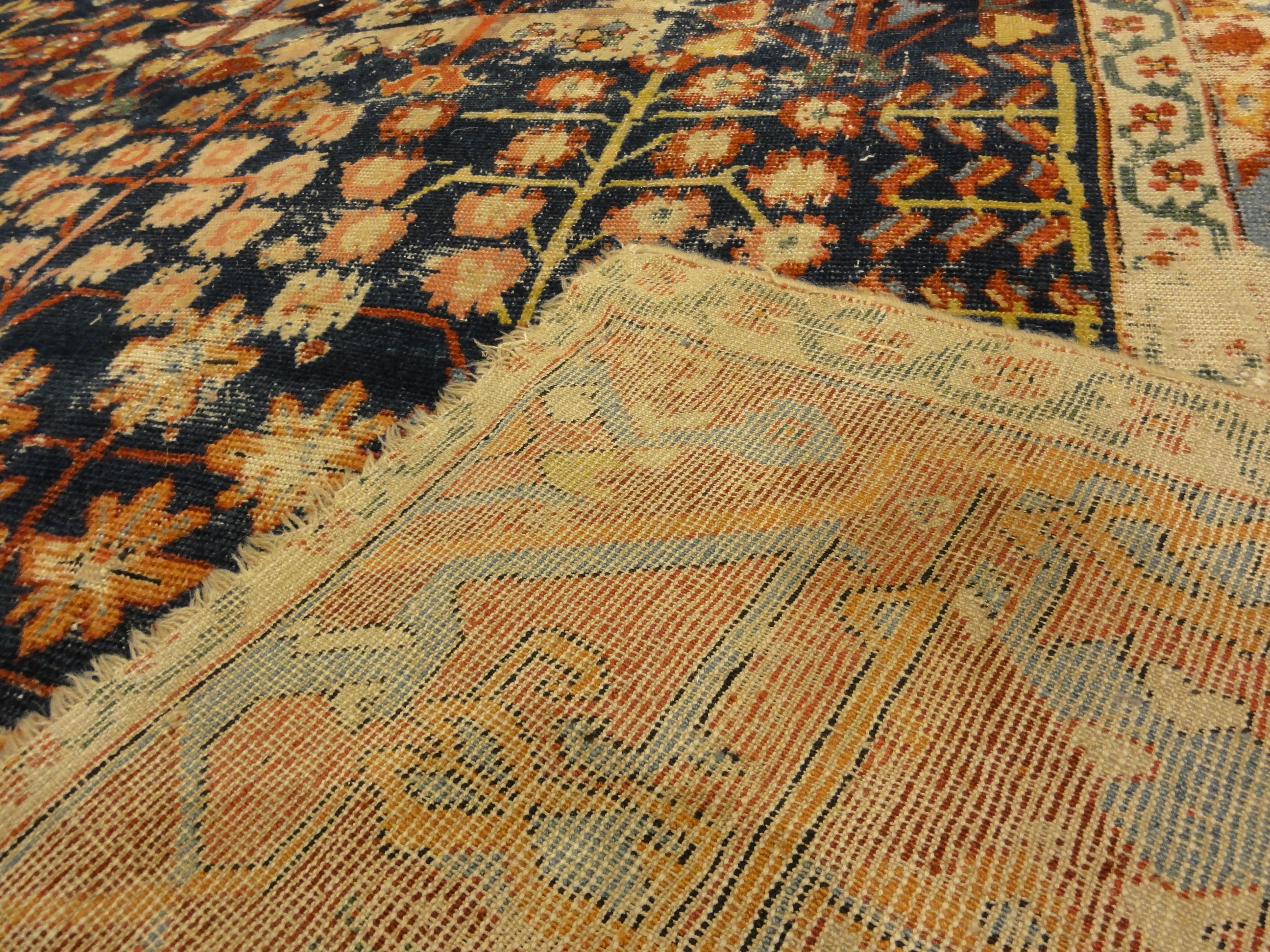 Antique Kurdish Shrub Rug Circa 17th Century A piece of genuine authentic woven carpet art sold by Santa Barbara Design Center Rugs and More.