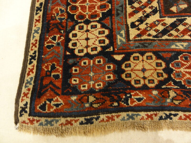 Fine Antique Shirvan Woven by an Armenian Girl. A piece of genuine authentic woven carpet art sold by the Santa Barbara Design Center Rugs and More.