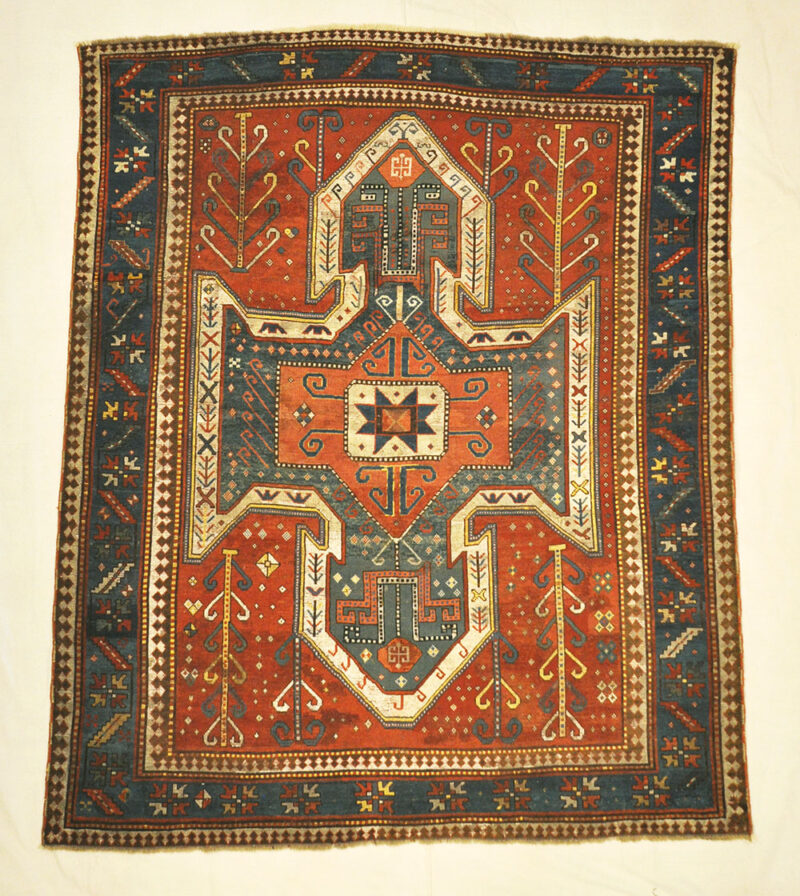 Antique Sewan Kazak Woven CA 1860 santa barbara design center rugs and more oriental carpet