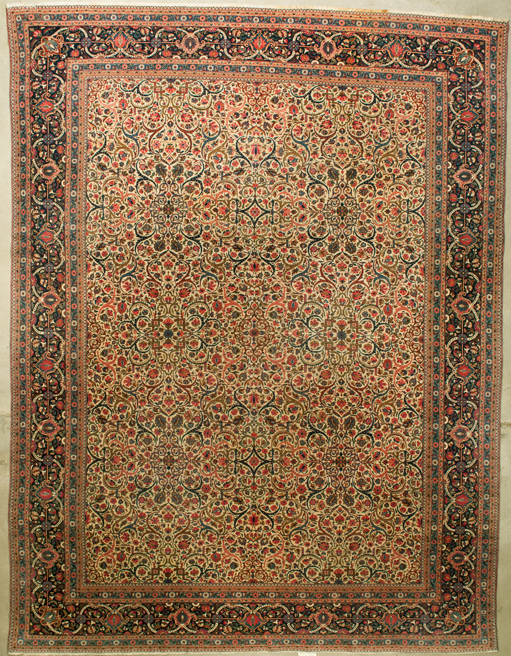 Rare Antique Dabir Kashan rugs and more oriental carpet 35496-1