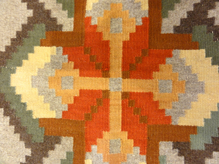 Small Geometric Swedish Textile | Rugs & More| Santa Barbara Design Center 27877 .