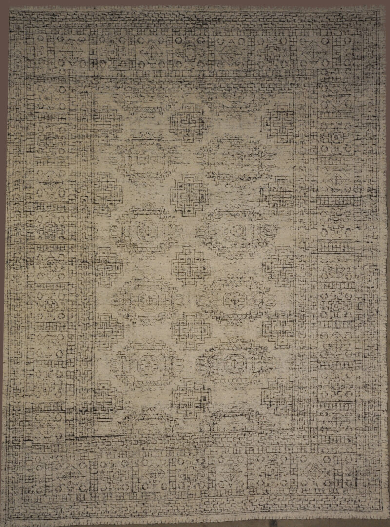 Modern White Black Rug rugs and more oriental carpet 33021-