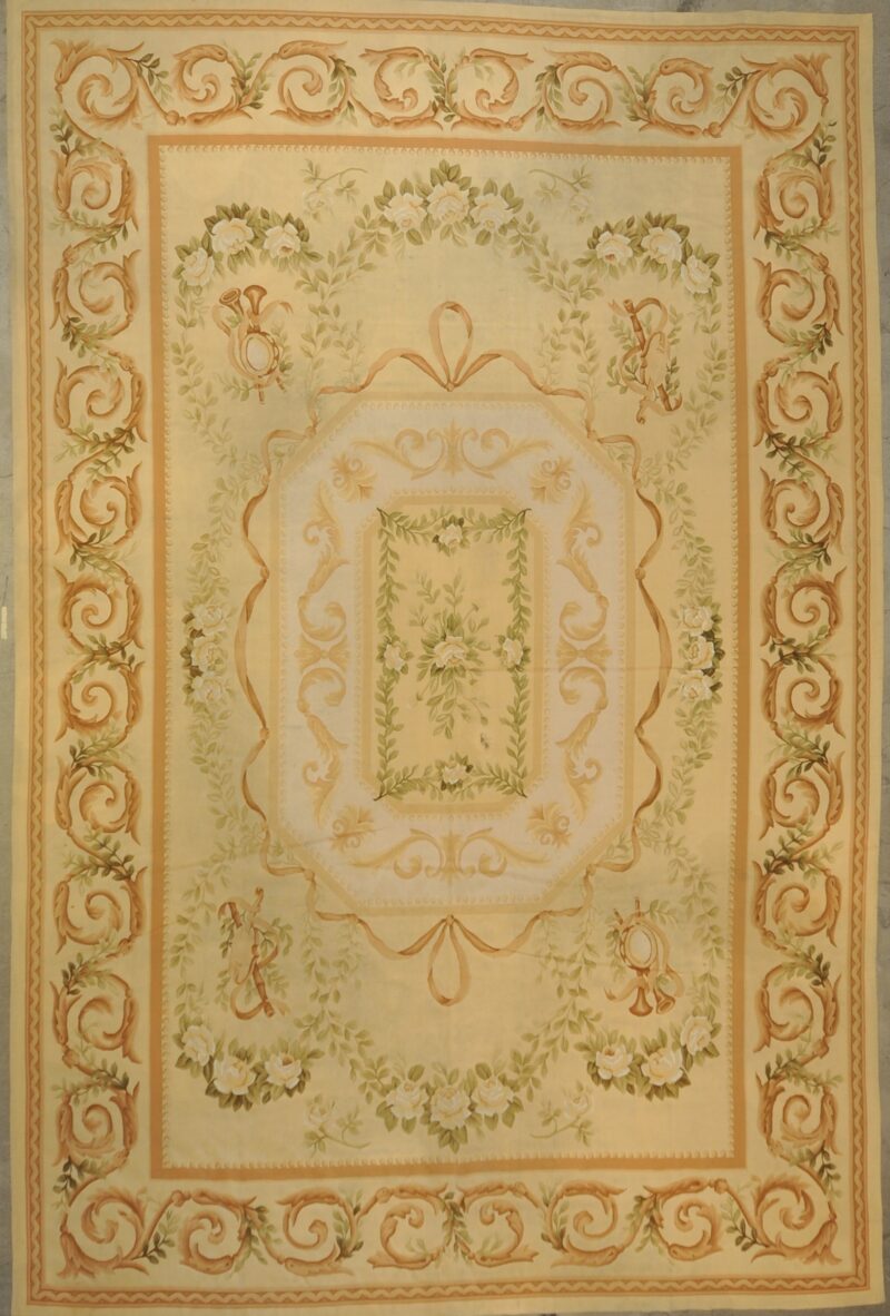 Vintage French Aubusson rugs and more oriental carpet 33335-