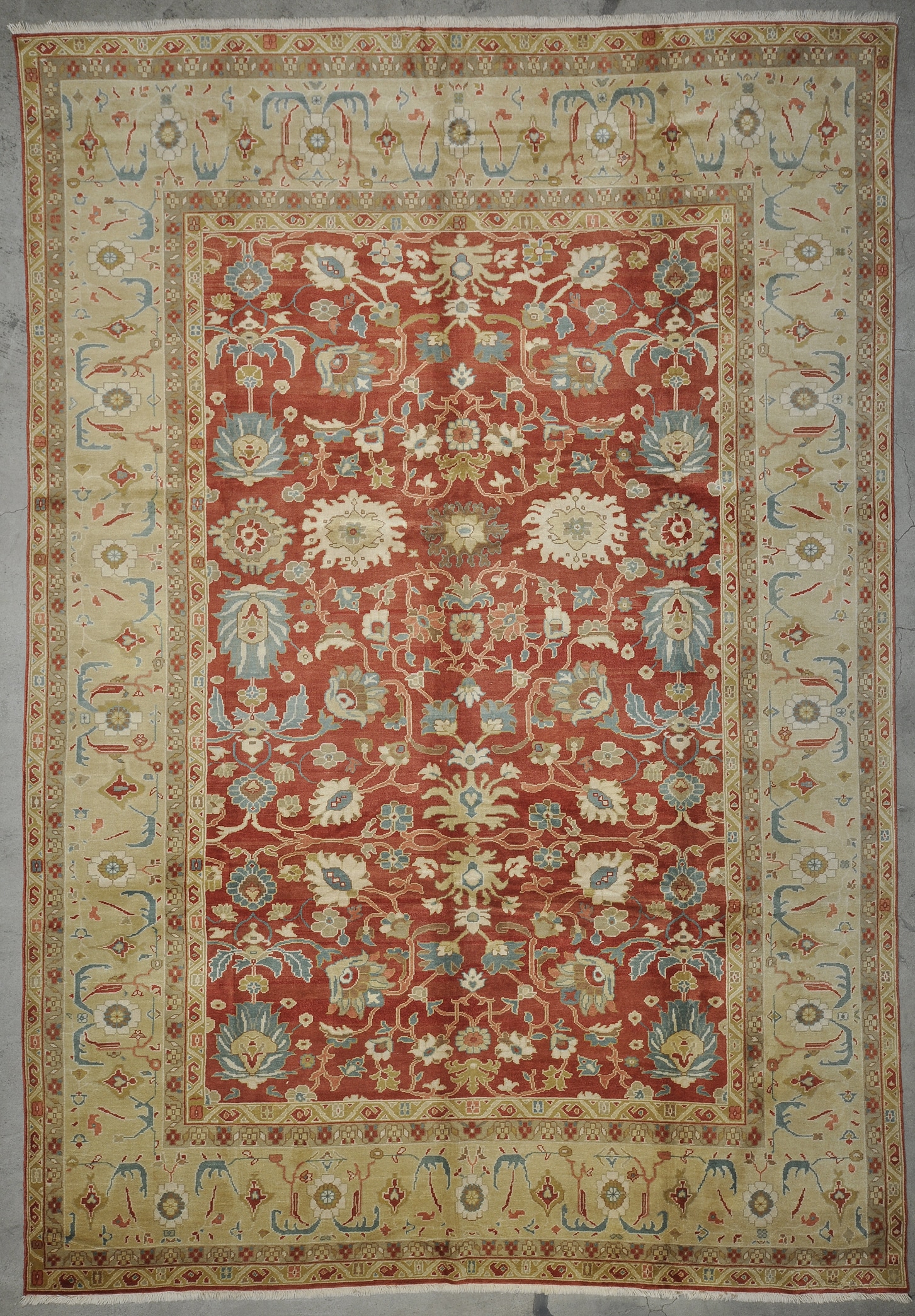 Vintage Oushak Angora rugs and more oriental carpet 33668-