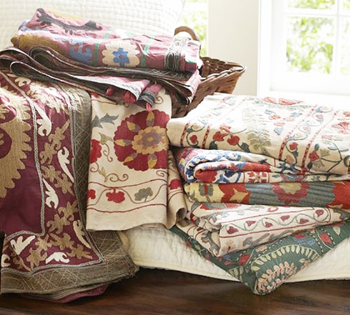 Fun Ways To Incorporate a Suzani Into Your Design ! rugs and more santa barbara design center -1