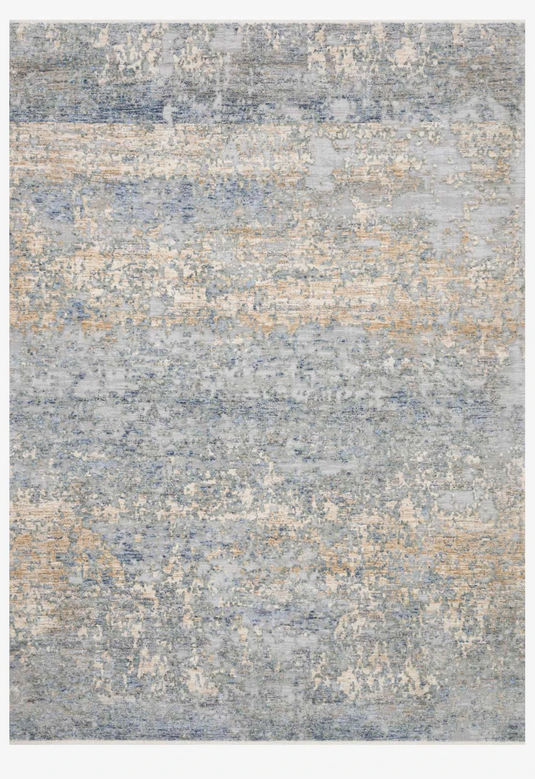Modern Blue Gold rugs and more oriental carpet 34247-